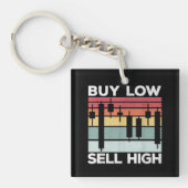 Daytrading Buy low sell high Candlesticks  Sleutelhanger (voorkant)