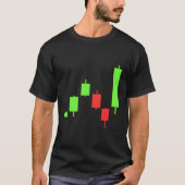 Daytrading kandelaar FX Forex Pips voor handelaren T-shirt (Voorkant)