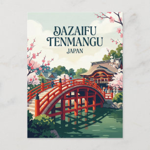 Dazaifu Tenmangu-schrijn Japan Briefkaart