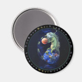 Daze van de Iguana Magneet (Voorkant / Achterkant)