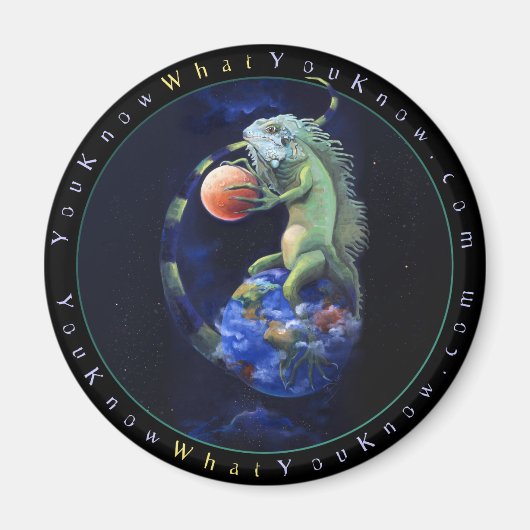 Daze van de Iguana Magneet (Voorkant)