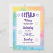 Dazed and Engaged Bachelorette Party Invitation Kaart (Achterkant)