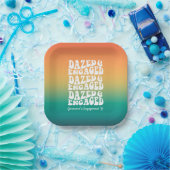 Dazed and Engaged | Retro typografie Papieren Bordje (Feest)