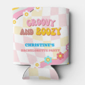 Dazed en Groovy Bachelorette Party 70s Thema Blikjeskoeler (Achterkant)