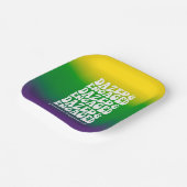 Dazed en Verliefd | Mardi Gras Retro Papieren Bordje (Gebogen)