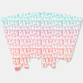 Dazed Engaged | Roze Aqua Retro Feestje Bedankdoosjes (Ongevouwen)