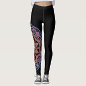 Dazed Mandala door Megaflora Design Leggings (Voorkant)
