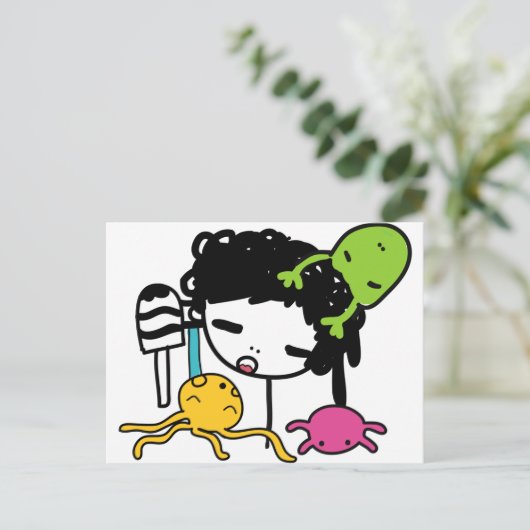 DazedFill Briefkaart (Staand voorkant)