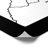 Dazhou China City Map Poster (Hoek)