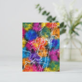 Dazhou China Stadsplattegrond Briefkaart (Staand voorkant)