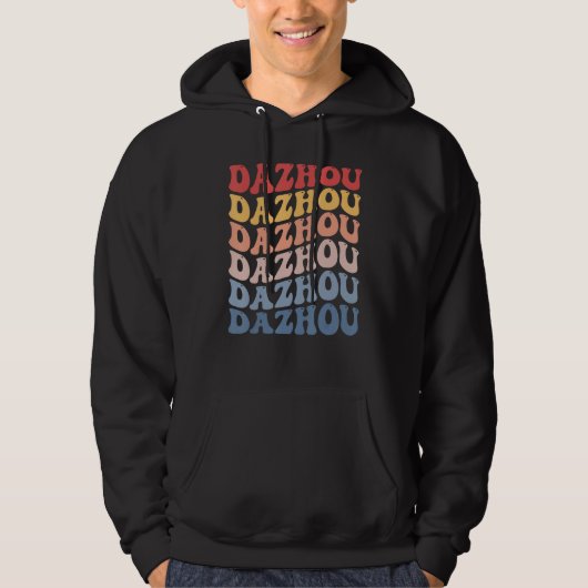 Dazhou City Groovy Retro Hoodie (Voorkant)
