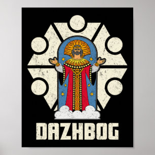 Dazjbog Oud mythologisch Slavisch paganisme Russis Poster