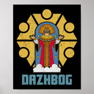 Dazjbog Oude Mythologische Slavische Paganisme Rus Poster