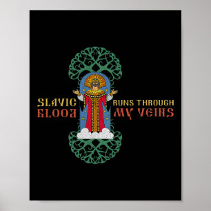 Dazjbog Oude Mythologische Slavische Paganisme Rus Poster