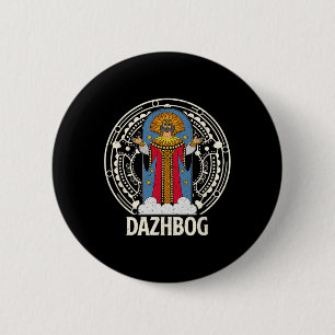 Dazjbog Oude Mythologische Slavische Paganisme Rus Ronde Button 5,7 Cm