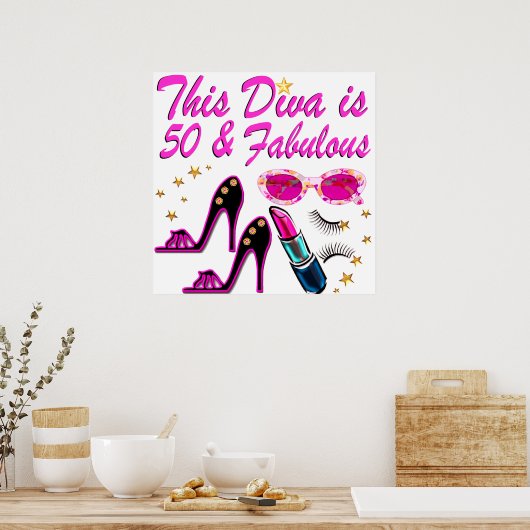 DAZLING 50E DIVA POSTER (Keuken)