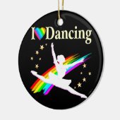 DAZLING IK HOOP VAN DANCING BALLERINA ONTWERP KERAMISCH ORNAMENT (Links)