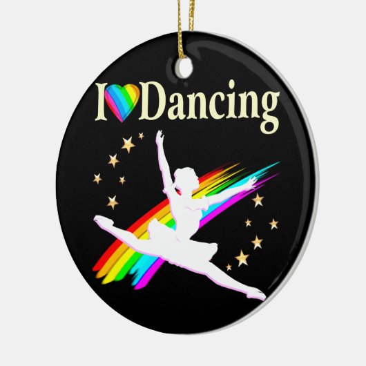 DAZLING IK HOOP VAN DANCING BALLERINA ONTWERP KERAMISCH ORNAMENT (Links)