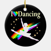 DAZLING IK HOOP VAN DANCING BALLERINA ONTWERP KERAMISCH ORNAMENT (Achterkant)