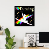 DAZLING IK HOOP VAN DANCING BALLERINA ONTWERP POSTER (Thuiskantoor)