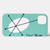 Dazzle Blue Jouw naam iPad case (Achterkant (horizontaal))