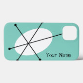 Dazzle Blue Jouw naam iPad case (Achterkant (horizontaal))