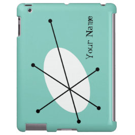 Dazzle Blue Jouw naam iPad case