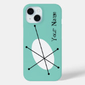 Dazzle Blue 'Jouw naam' iPhone hoesje (Achterkant)