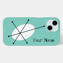 Dazzle Blue 'Jouw naam' iPhone hoesje