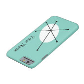 Dazzle Blue 'Jouw naam' iPhone hoesje (Bodem)