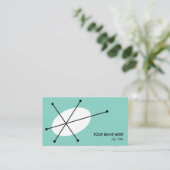 Dazzle Blue visitekaartje (Staand voorkant)