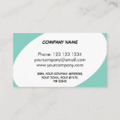 Dazzle Blue visitekaartje (Achterkant)