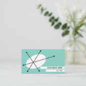 Dazzle Blue visitekaartje white back (Staand voorkant)