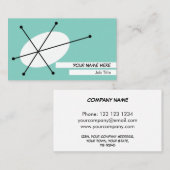 Dazzle Blue visitekaartje white back (Voorkant / Achterkant)