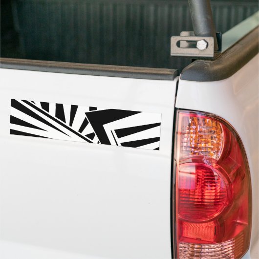 dazzle camouflage(black) bumpersticker (Op Truck)