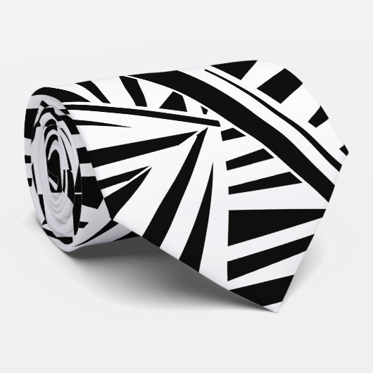 dazzle camouflage(black) stropdas (Opgerold)
