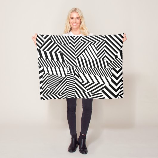 Dazzle Camouflage Fleece Deken (In situ)