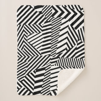 Dazzle Camouflage Sherpa Deken