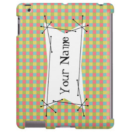 Dazzle Check 'Name' in horizontale hoofdletters Case-Mate iPhone Case