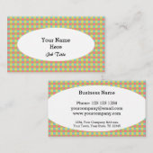 Dazzle Controleer visitekaartje ovaal wit (Voorkant / Achterkant)