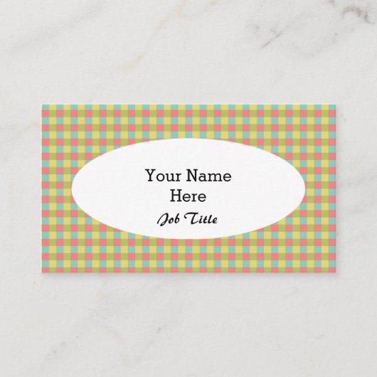 Dazzle Controleer visitekaartje ovaal wit (Voorkant)