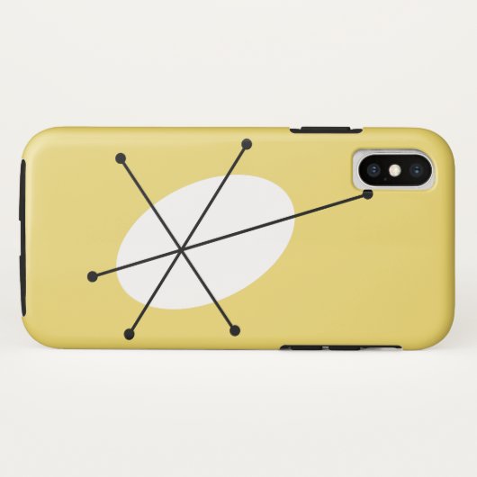 Dazzle Geel iPhone hoesje (Achterkant (horizontaal))