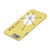 Dazzle Geel 'Jouw naam' iPhone hoesje (Bodem)