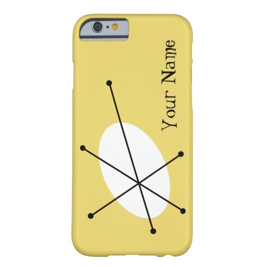 Dazzle Geel 'Jouw naam' iPhone hoesje (Achterkant)