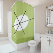 Dazzle Green douchergordijn Douchegordijn (In situ)