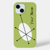 Dazzle Green 'Jouw naam' iPhone hoesje (Achterkant)