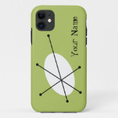 Dazzle Green 'Jouw naam' iPhone hoesje (Achterkant)