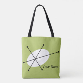 Dazzle Green-tekst over het hele tas
