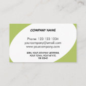 Dazzle Green visitekaartje (Achterkant)