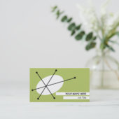 Dazzle Green visitekaartje white back (Staand voorkant)